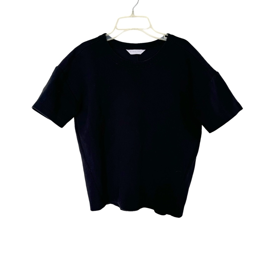 Everlane Black Pullover Sweatshirt Short Sleeve